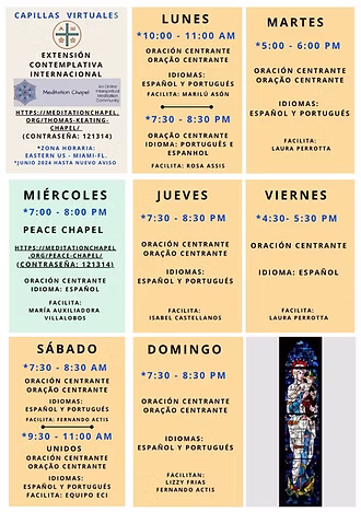 Calendario capillas 2025